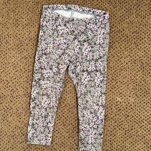 Girls Size 2T Flower Printed Leggings